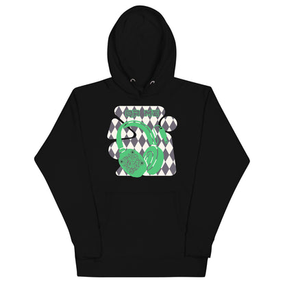 Personalized QR Code Harlequin Hoodie – Share Your Music