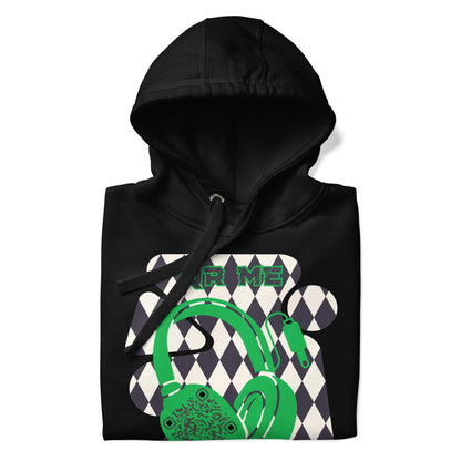 Personalized QR Code Harlequin Hoodie – Share Your Music