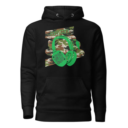 Personalized QR Code Green Camo Hoodie – Blend In, Stand Out