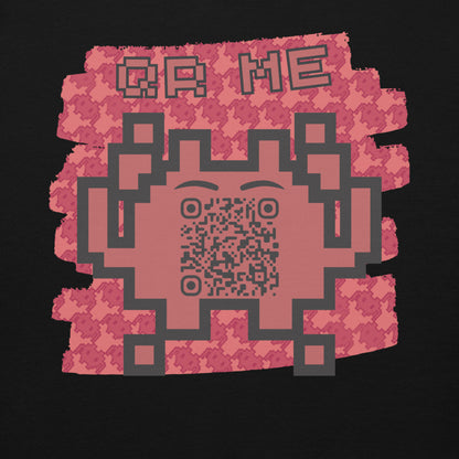 Red Alien Emoji QR Code Hoodie – Gamers...Share Your Stats