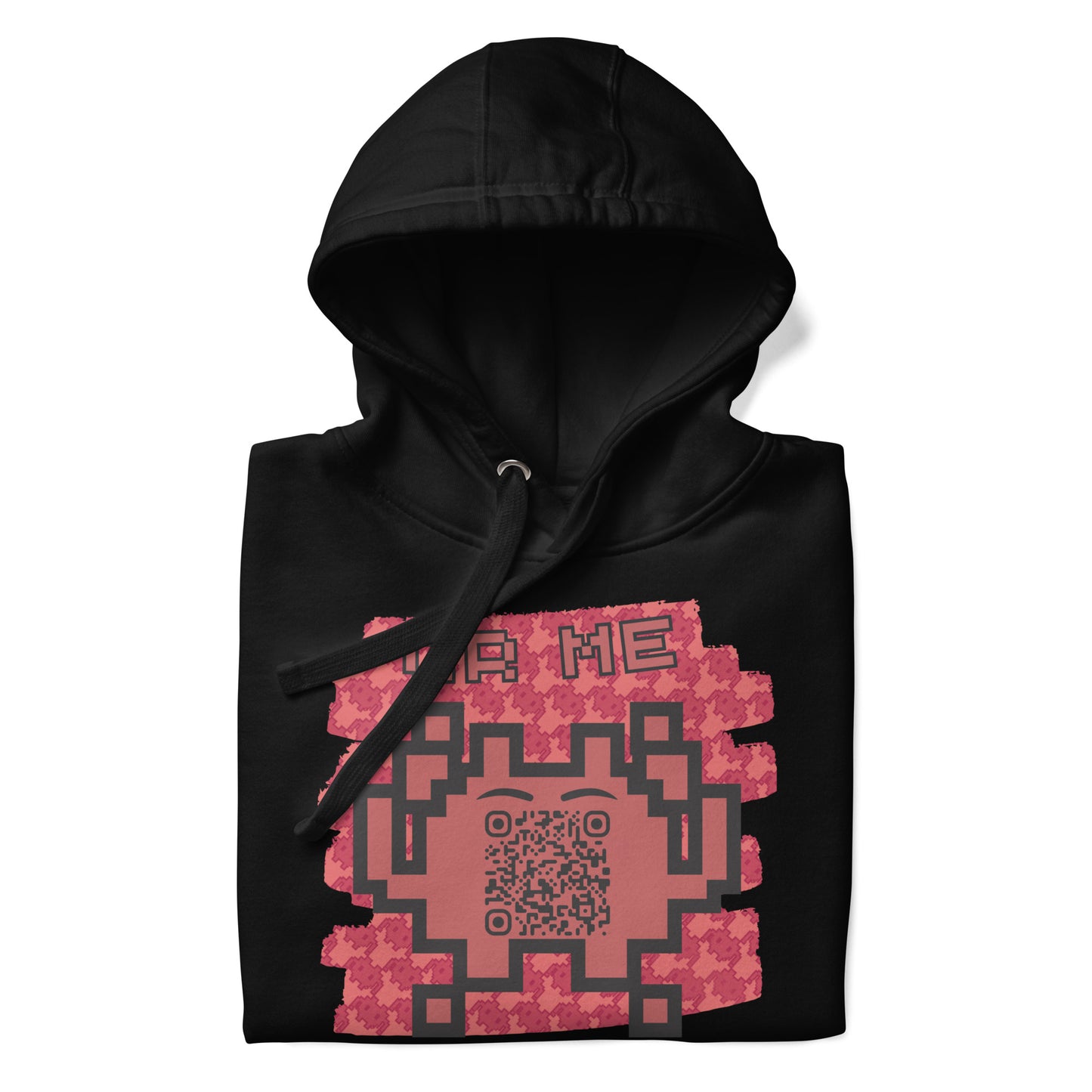 Red Alien Emoji QR Code Hoodie – Gamers...Share Your Stats