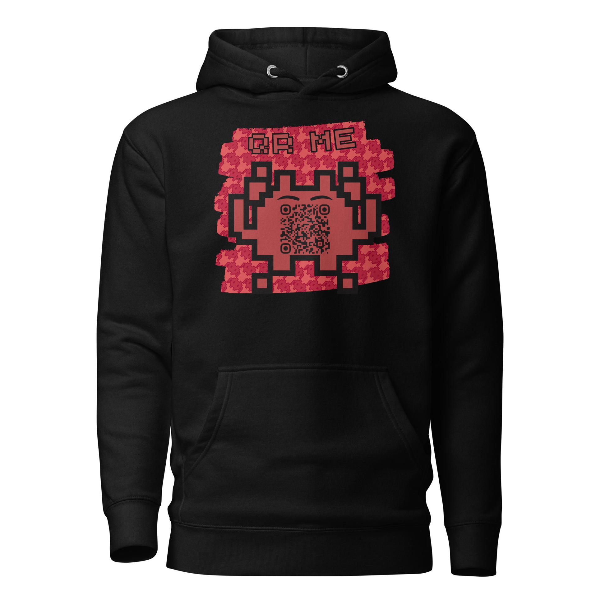 Red Alien Emoji QR Code Hoodie – Gamers...Share Your Stats