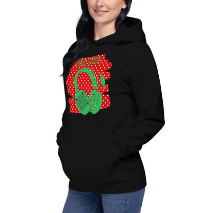 Personalized QR Code Polka Dot Hoodie – Share Your Tunes