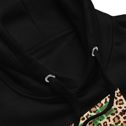 Custom QR Code Leopard Print Hoodie – Wild Style, Shared Tunes