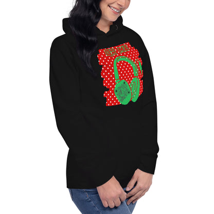 Personalized QR Code Polka Dot Hoodie – Share Your Tunes