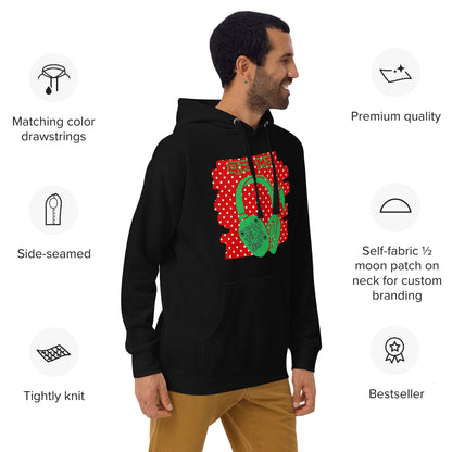 Personalized QR Code Polka Dot Hoodie – Share Your Tunes