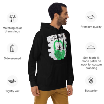 Personalized QR Code Graffiti Wall Hoodie – Share Your Music