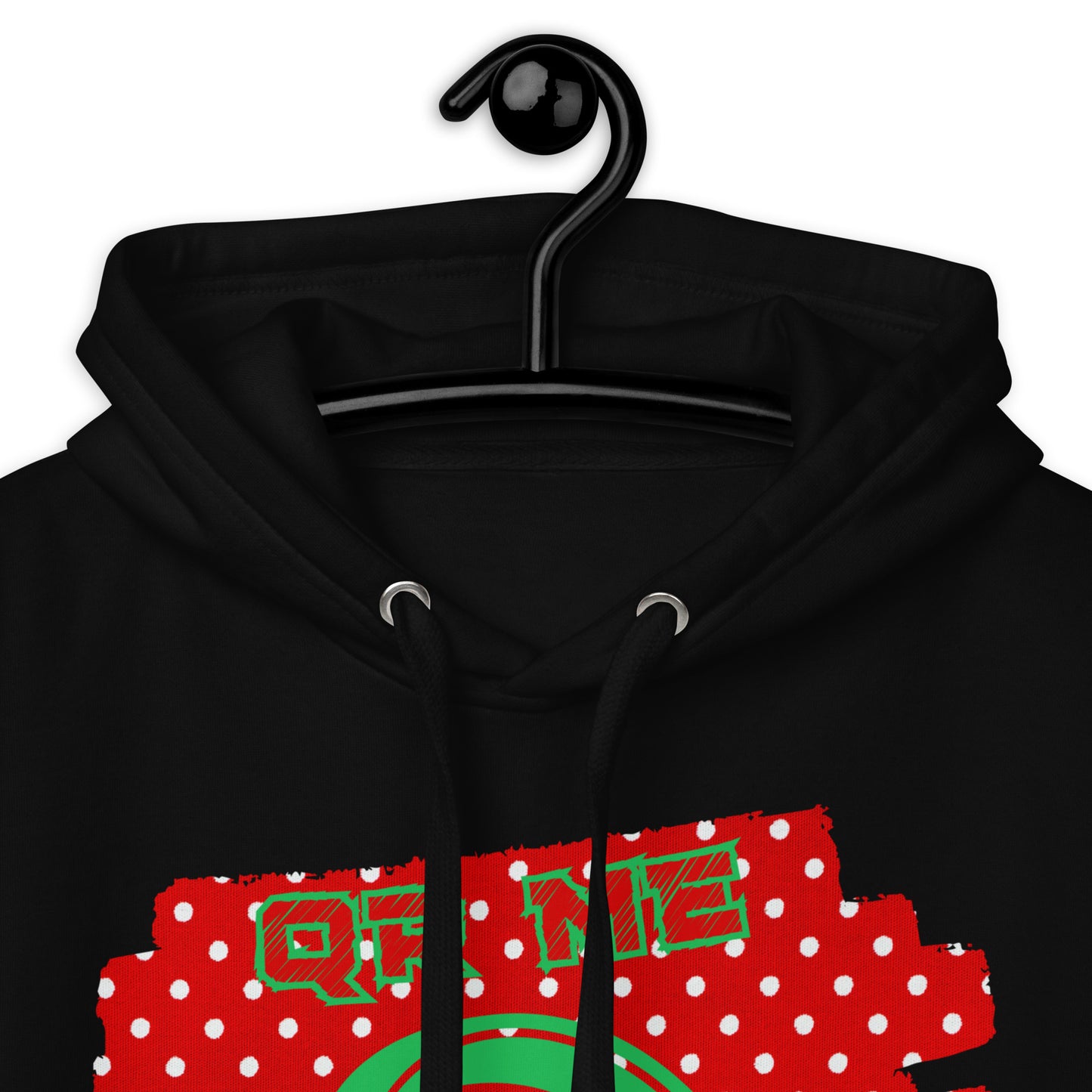 Personalized QR Code Polka Dot Hoodie – Share Your Tunes