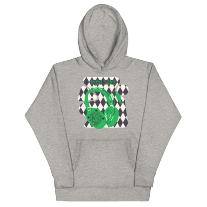 Personalized QR Code Harlequin Hoodie – Share Your Music