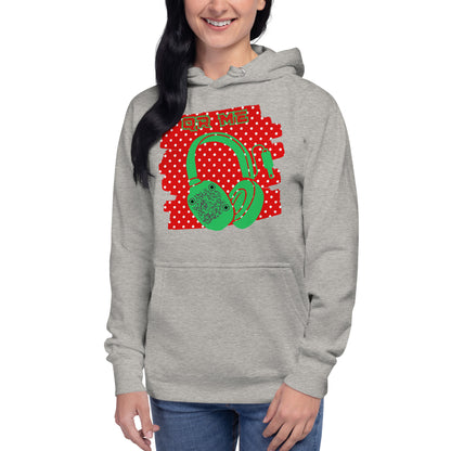 Personalized QR Code Polka Dot Hoodie – Share Your Tunes