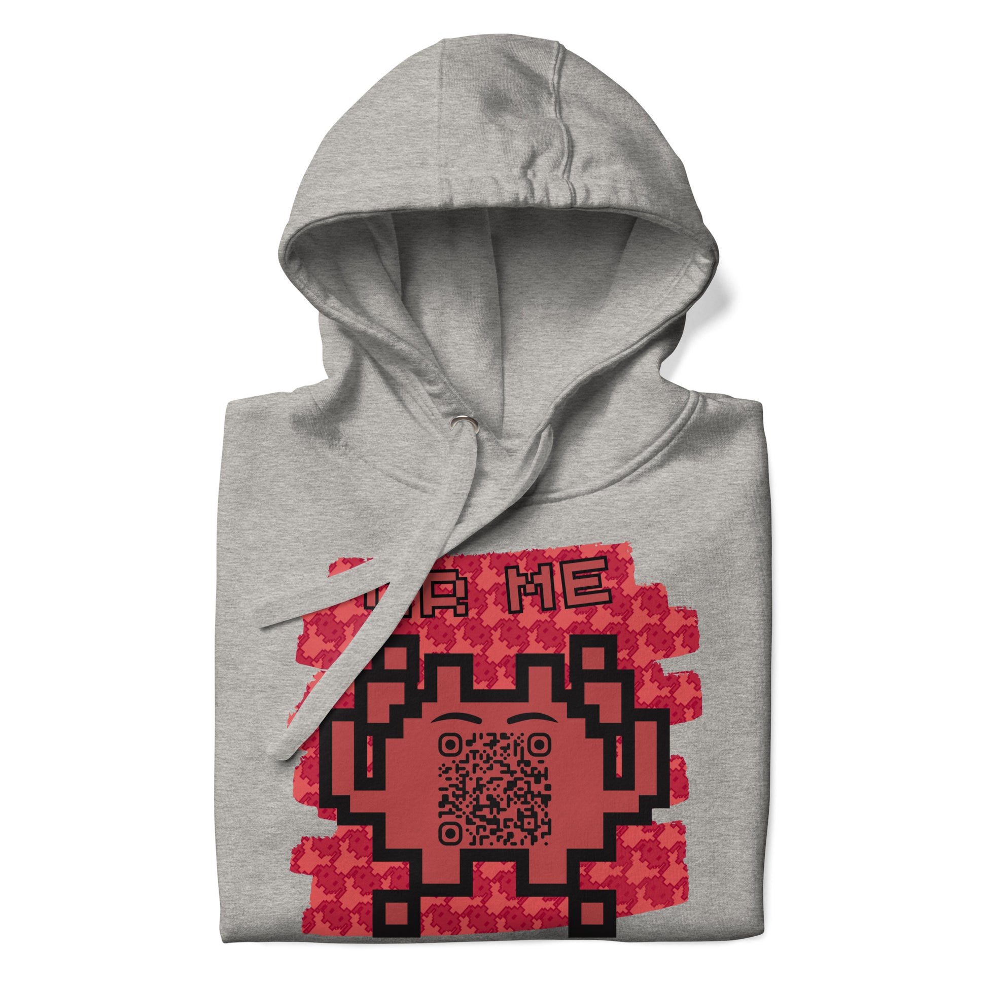 Red Alien Emoji QR Code Hoodie – Gamers...Share Your Stats