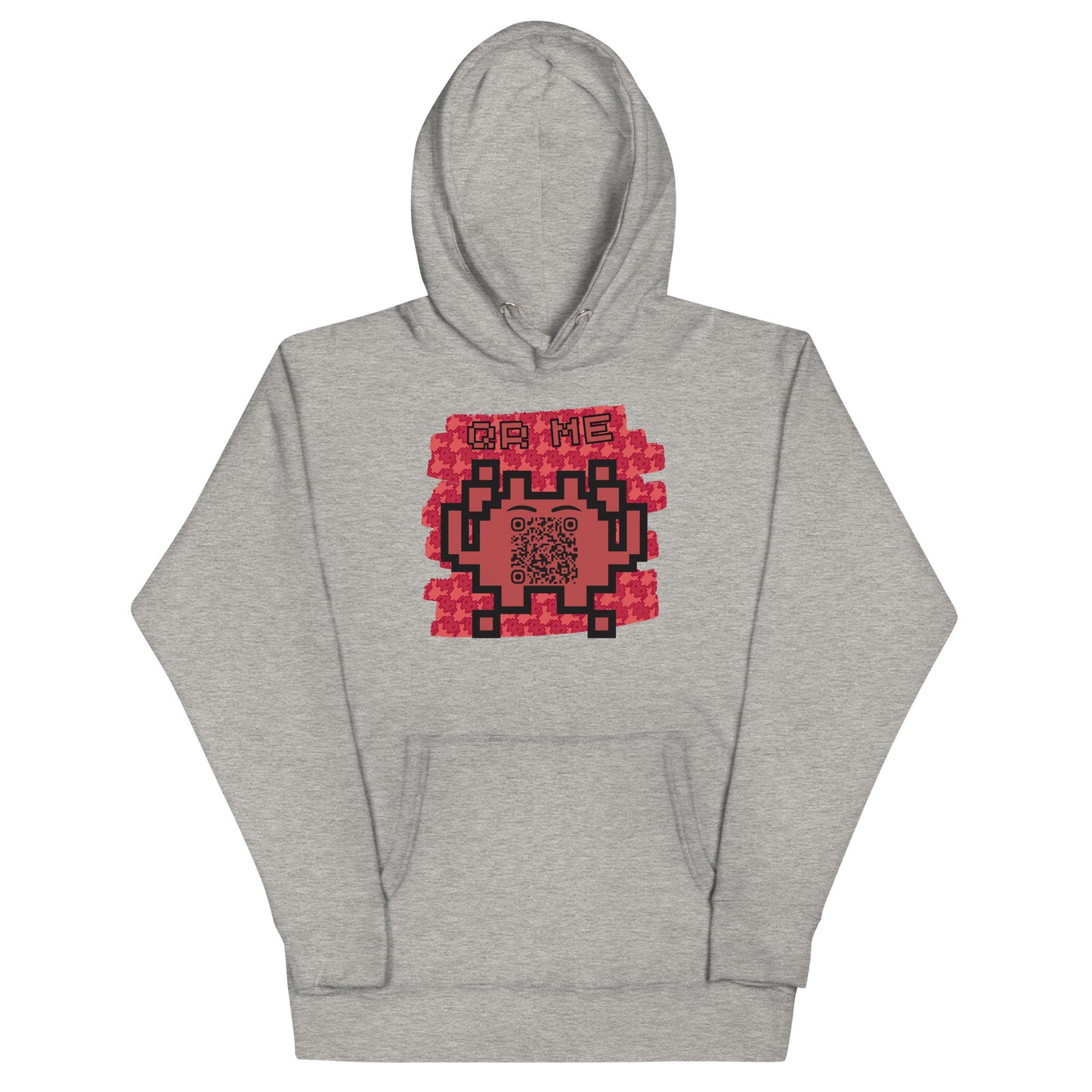 Red Alien Emoji QR Code Hoodie – Gamers...Share Your Stats