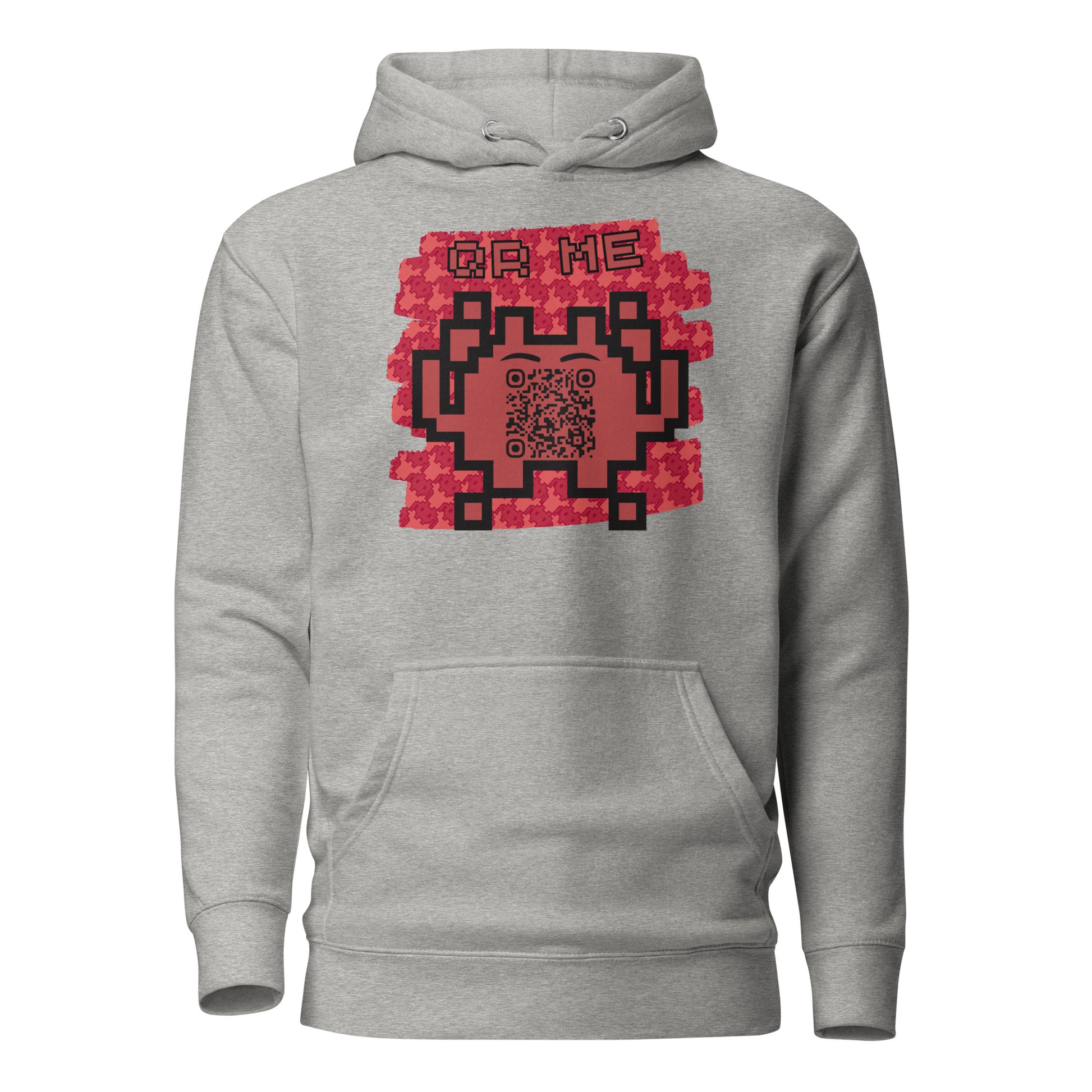 Red Alien Emoji QR Code Hoodie – Gamers...Share Your Stats