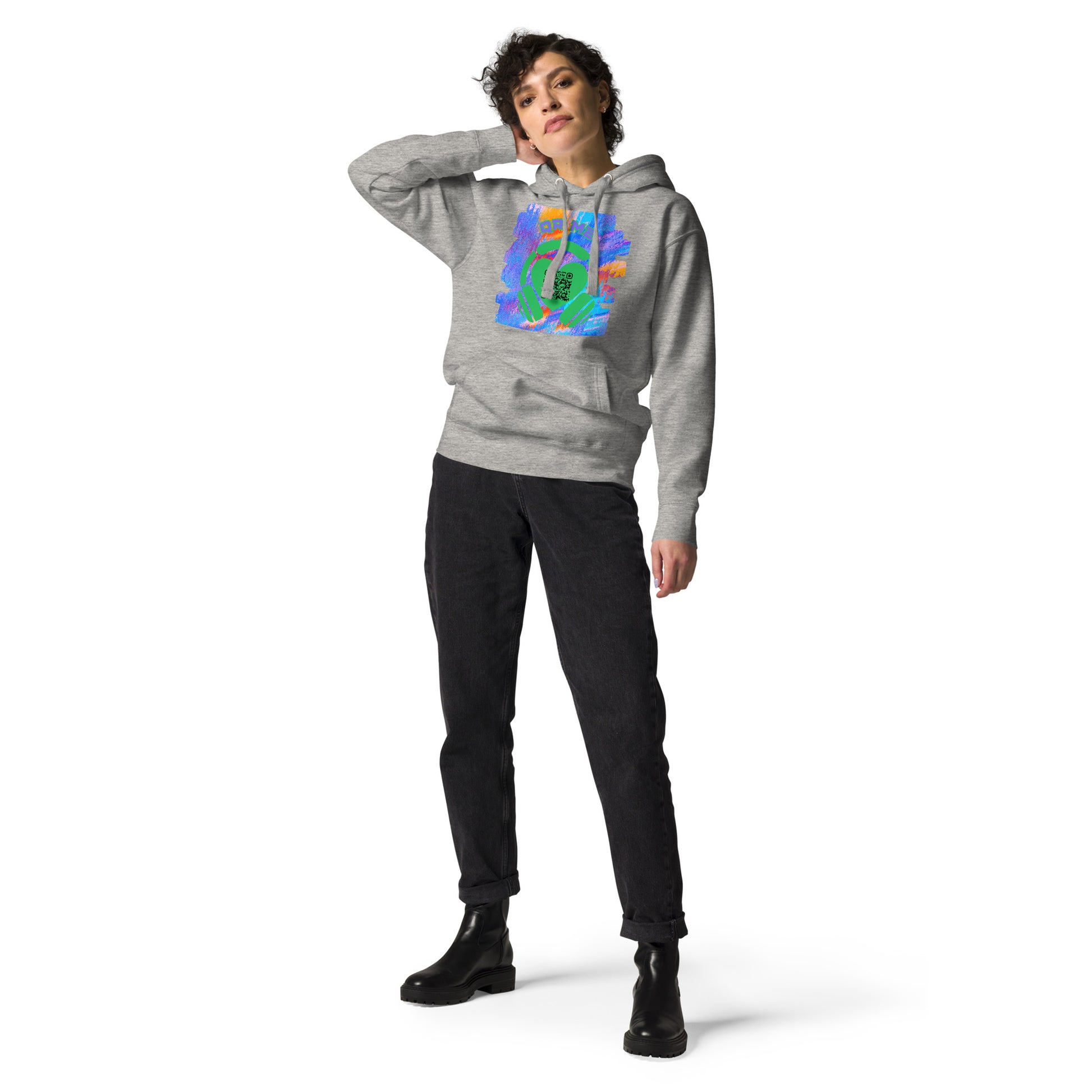 No. 1 Music Fan Hoodie – Share Your Spotify Playlists with a QR Code