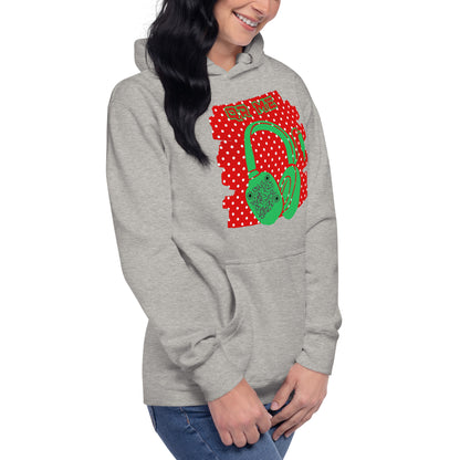 Personalized QR Code Polka Dot Hoodie – Share Your Tunes