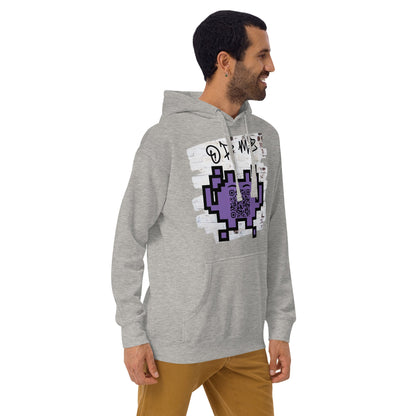 Graffiti Wall Alien Emoji QR Code Hoodie – Uniting Gamers