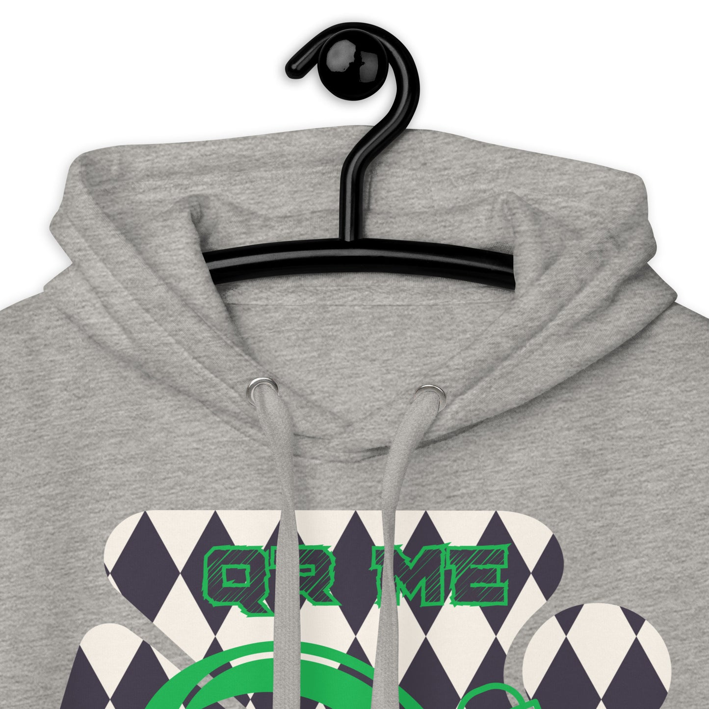 Personalized QR Code Harlequin Hoodie – Share Your Music