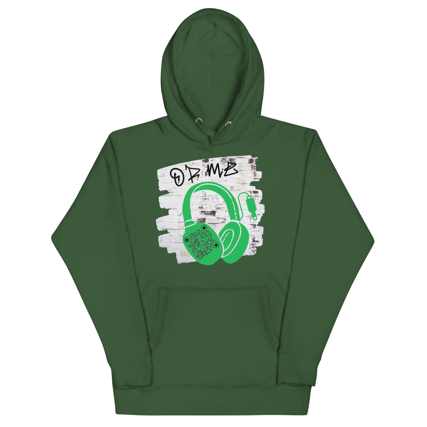 Personalized QR Code Graffiti Wall Hoodie – Share Your Music