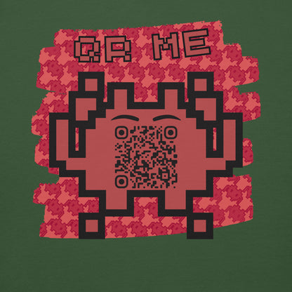 Red Alien Emoji QR Code Hoodie – Gamers...Share Your Stats