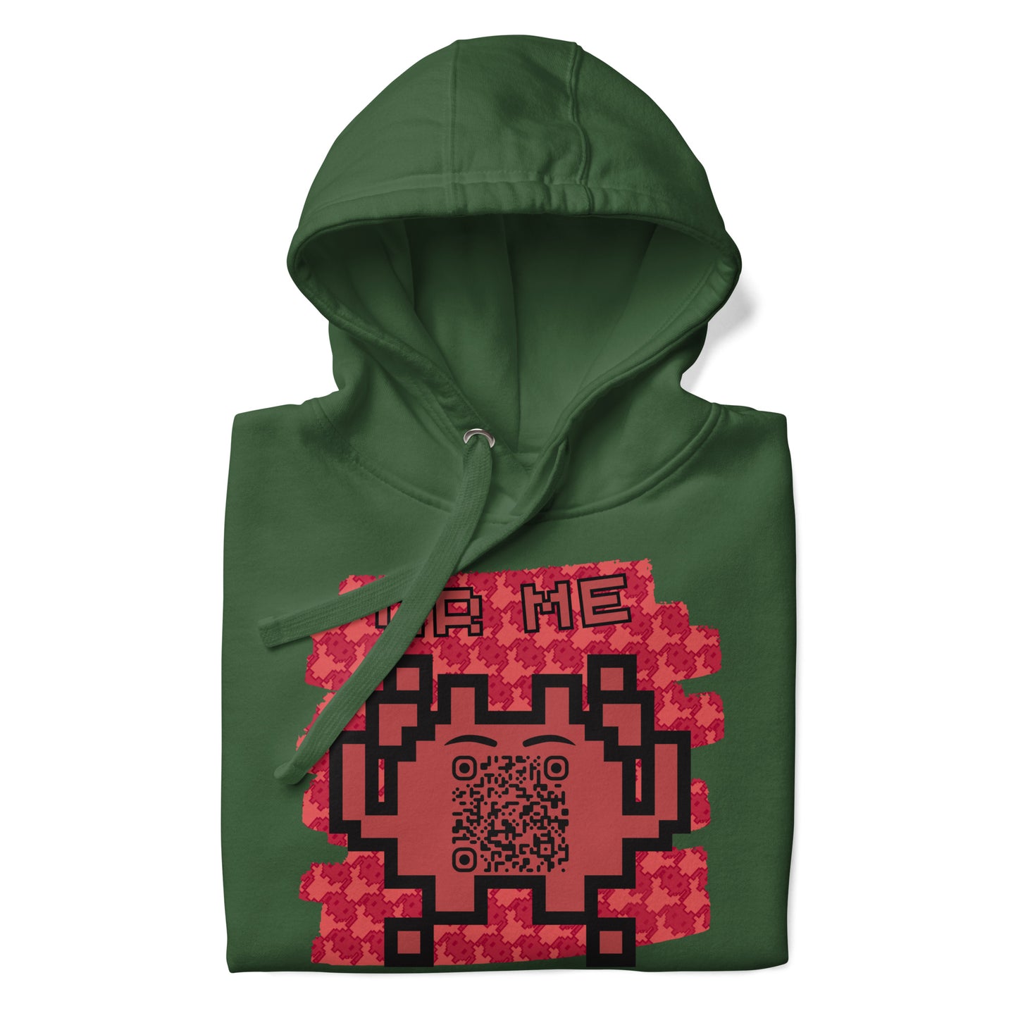 Red Alien Emoji QR Code Hoodie – Gamers...Share Your Stats