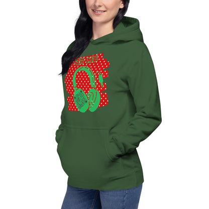 Personalized QR Code Polka Dot Hoodie – Share Your Tunes