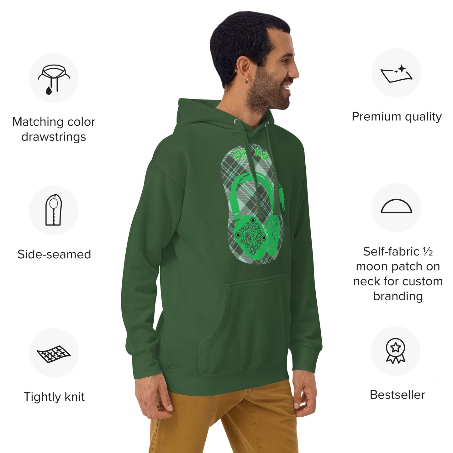 Share that Music QR Code Hoodie – X-Stream Style