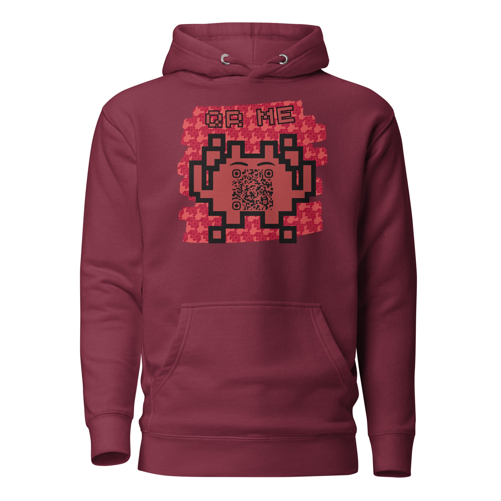 Red Alien Emoji QR Code Hoodie – Gamers...Share Your Stats