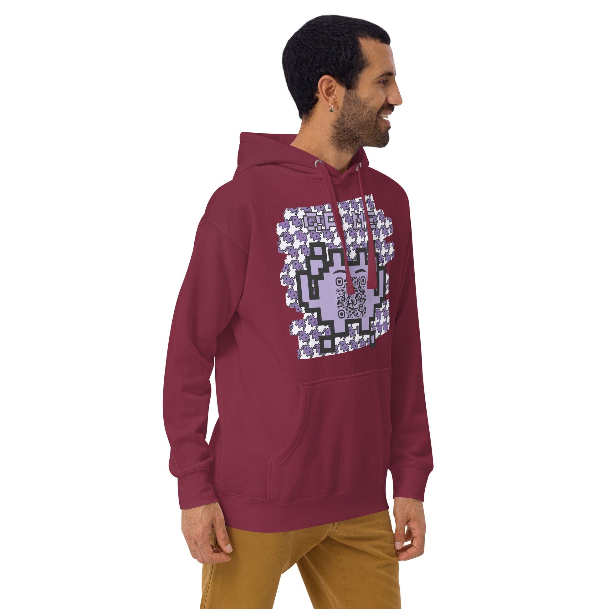 Alien Emoji QR Code Hoodie – Gamers...Share Your World