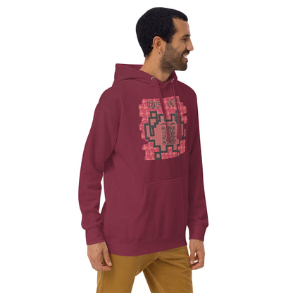 Red Alien Emoji QR Code Hoodie – Gamers...Share Your Stats