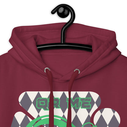 Personalized QR Code Harlequin Hoodie – Share Your Music