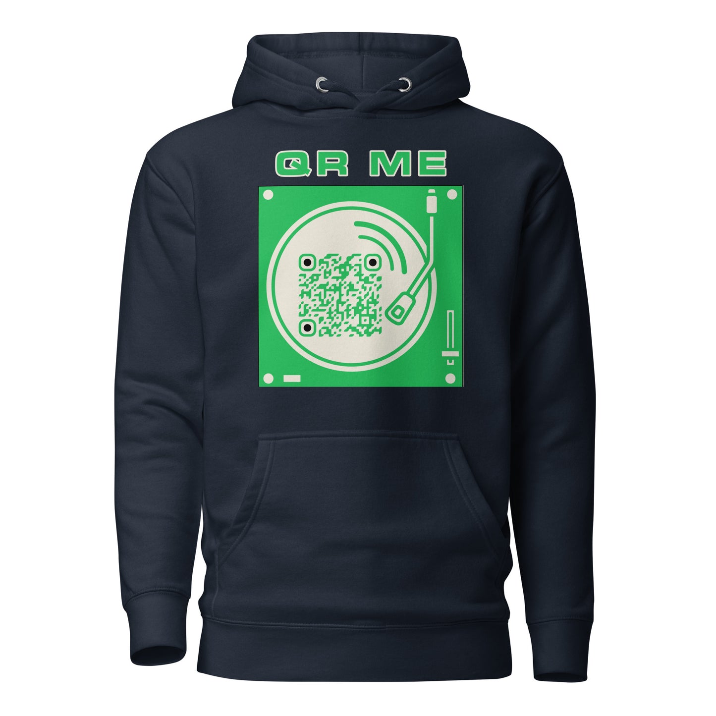 Music Lovers Personalized QR Code Unisex Luxury Hoodie