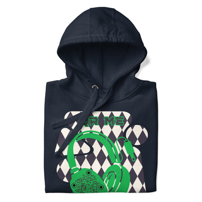 Personalized QR Code Harlequin Hoodie – Share Your Music