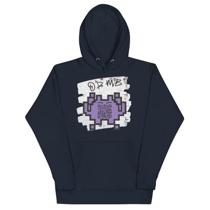 Graffiti Wall Alien Emoji QR Code Hoodie – Uniting Gamers