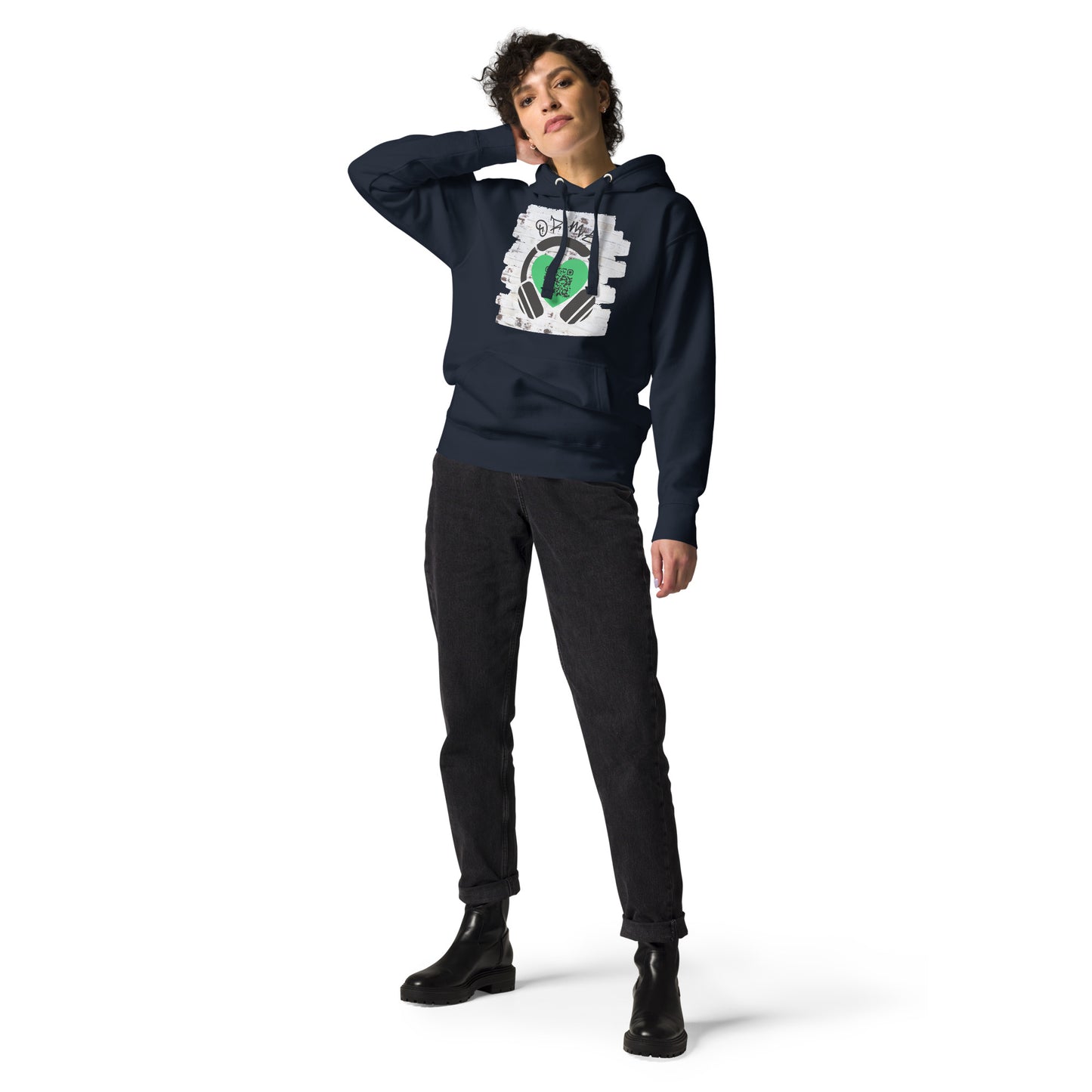 Music Sharing QR Code Hoodie – Share Your Spotify Playlist in Style