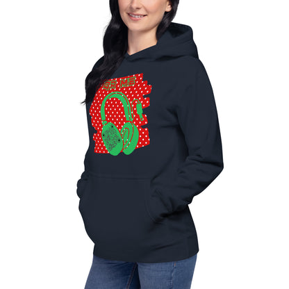 Personalized QR Code Polka Dot Hoodie – Share Your Tunes