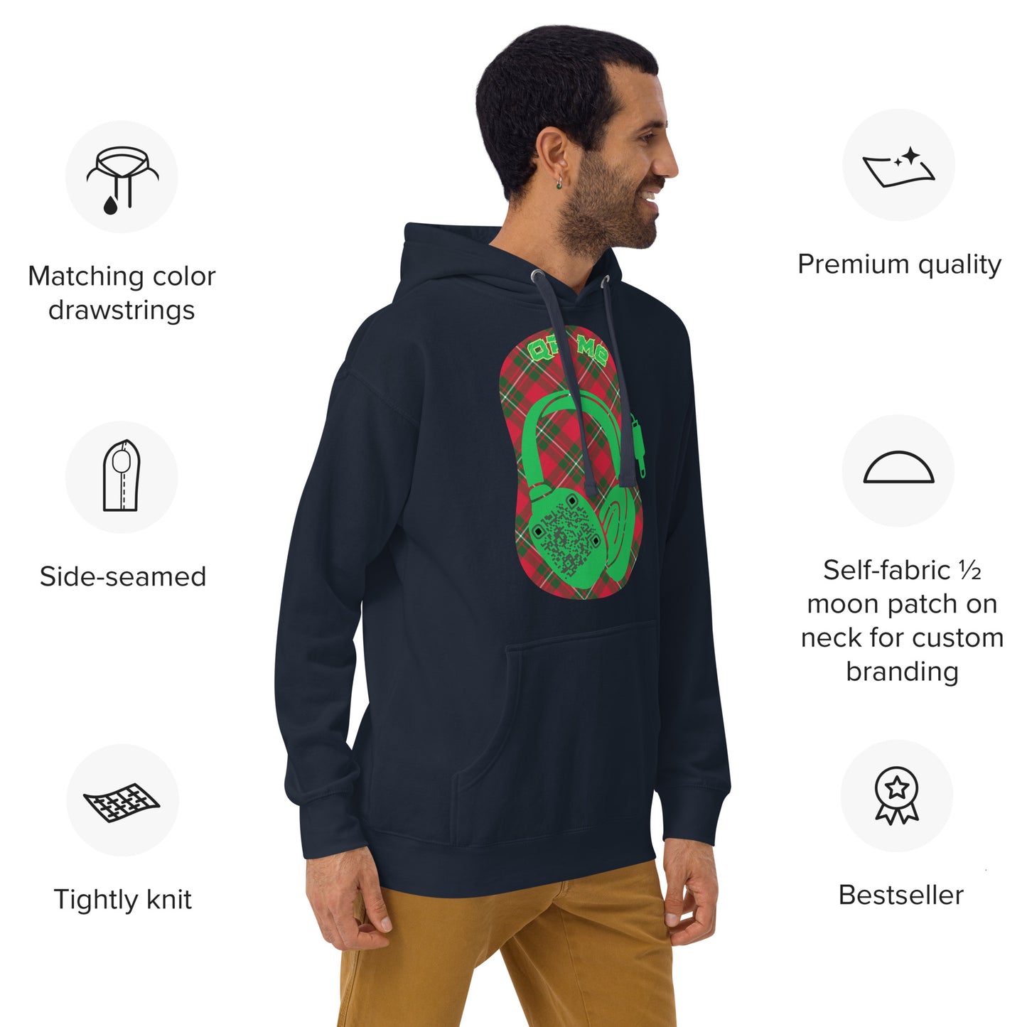 Share that Music QR Code Hoodie – Unlock Your Playlist