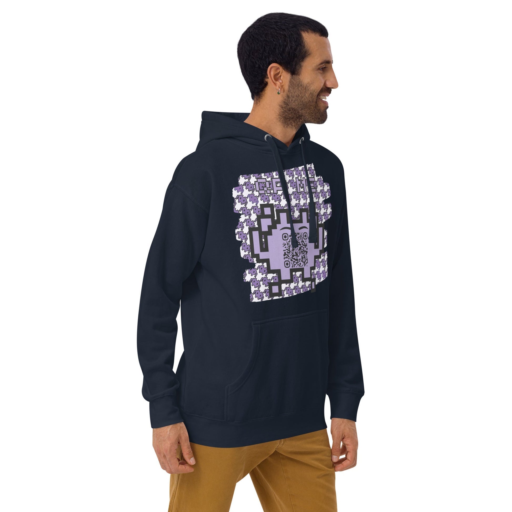 Alien Emoji QR Code Hoodie – Gamers...Share Your World