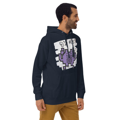 Graffiti Wall Alien Emoji QR Code Hoodie – Uniting Gamers