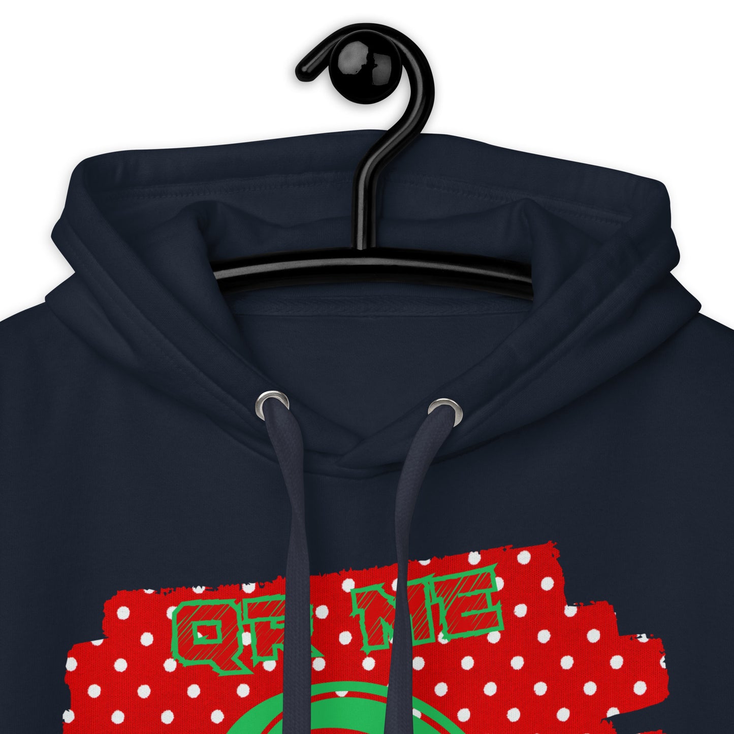 Personalized QR Code Polka Dot Hoodie – Share Your Tunes