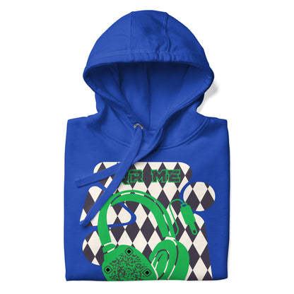 Personalized QR Code Harlequin Hoodie – Share Your Music