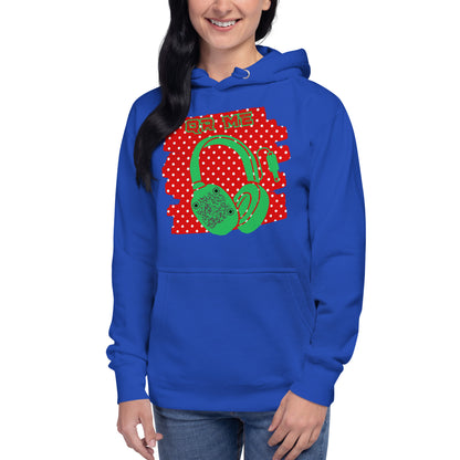 Personalized QR Code Polka Dot Hoodie – Share Your Tunes