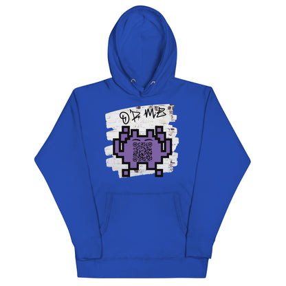 Graffiti Wall Alien Emoji QR Code Hoodie – Uniting Gamers