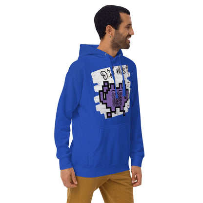 Graffiti Wall Alien Emoji QR Code Hoodie – Uniting Gamers