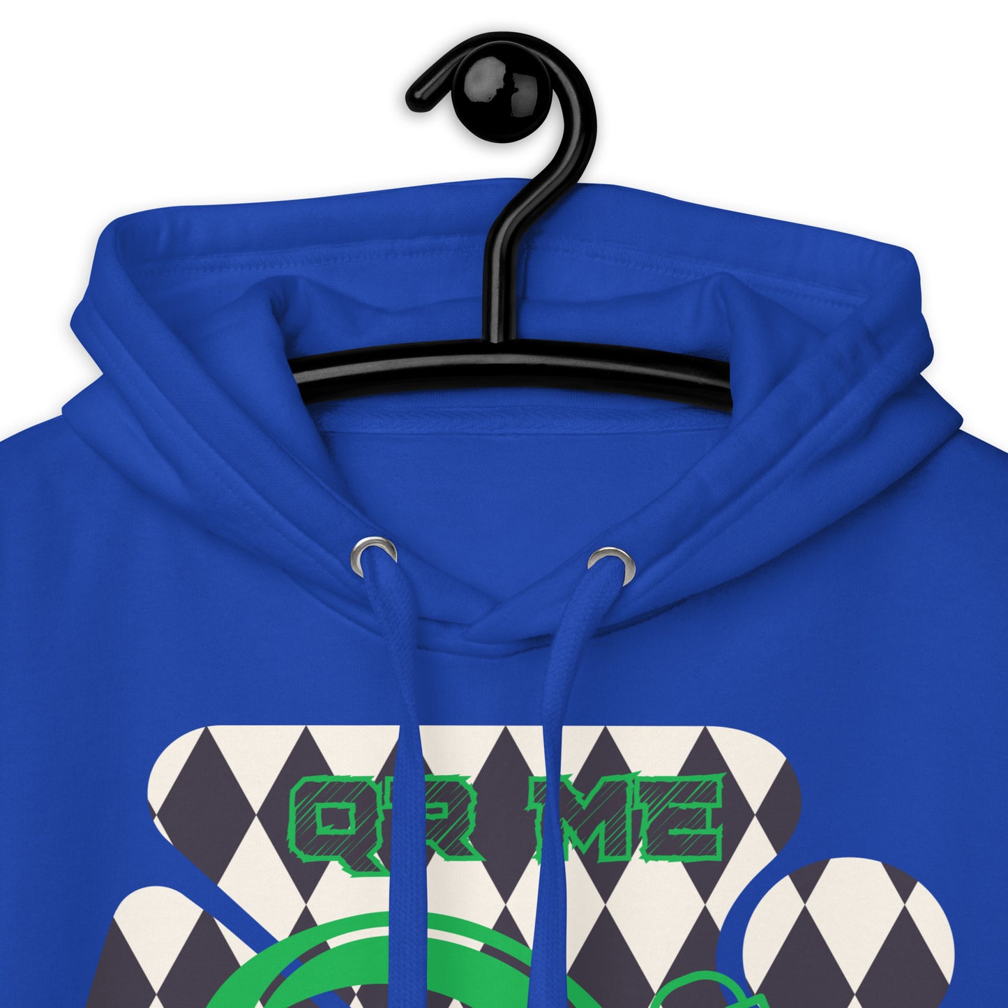 Personalized QR Code Harlequin Hoodie – Share Your Music