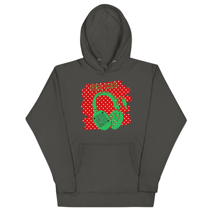 Personalized QR Code Polka Dot Hoodie – Share Your Tunes