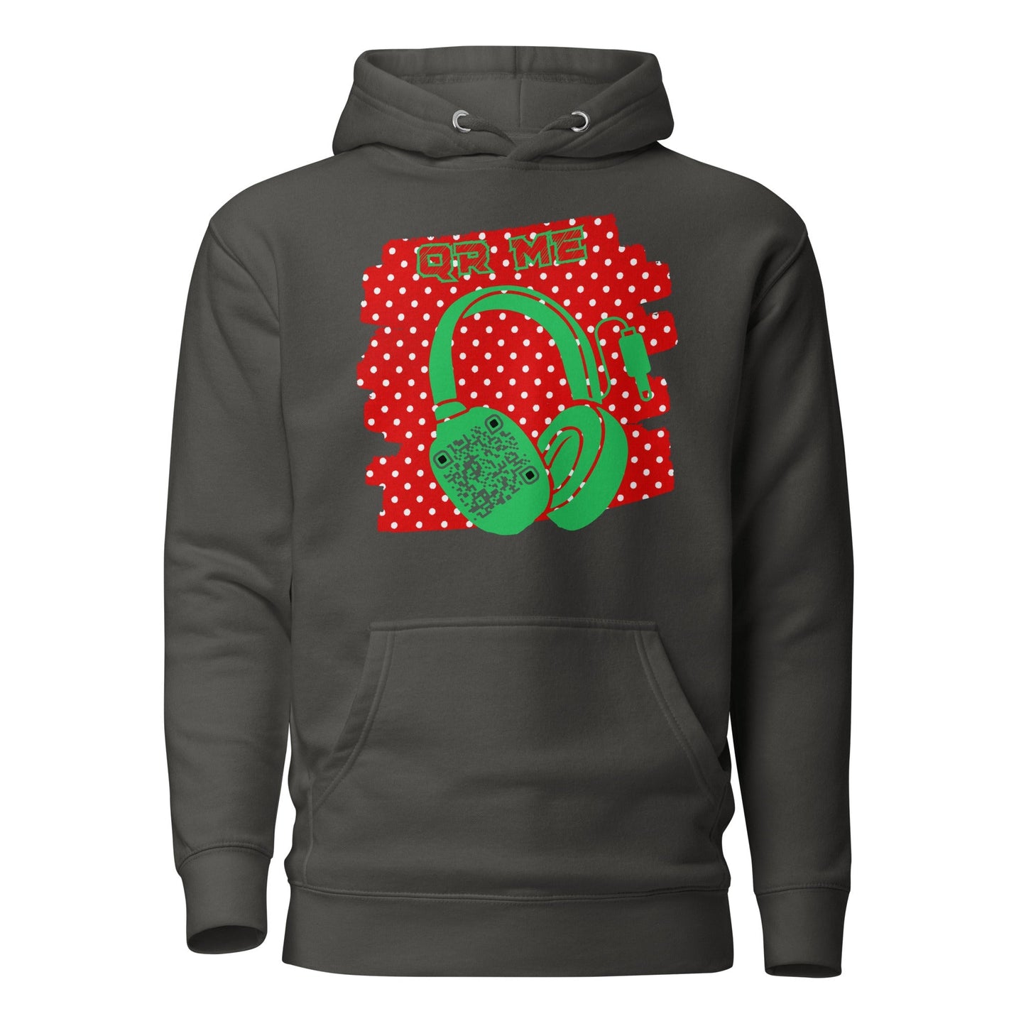 Personalized QR Code Polka Dot Hoodie – Share Your Tunes