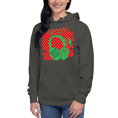 Personalized QR Code Polka Dot Hoodie – Share Your Tunes