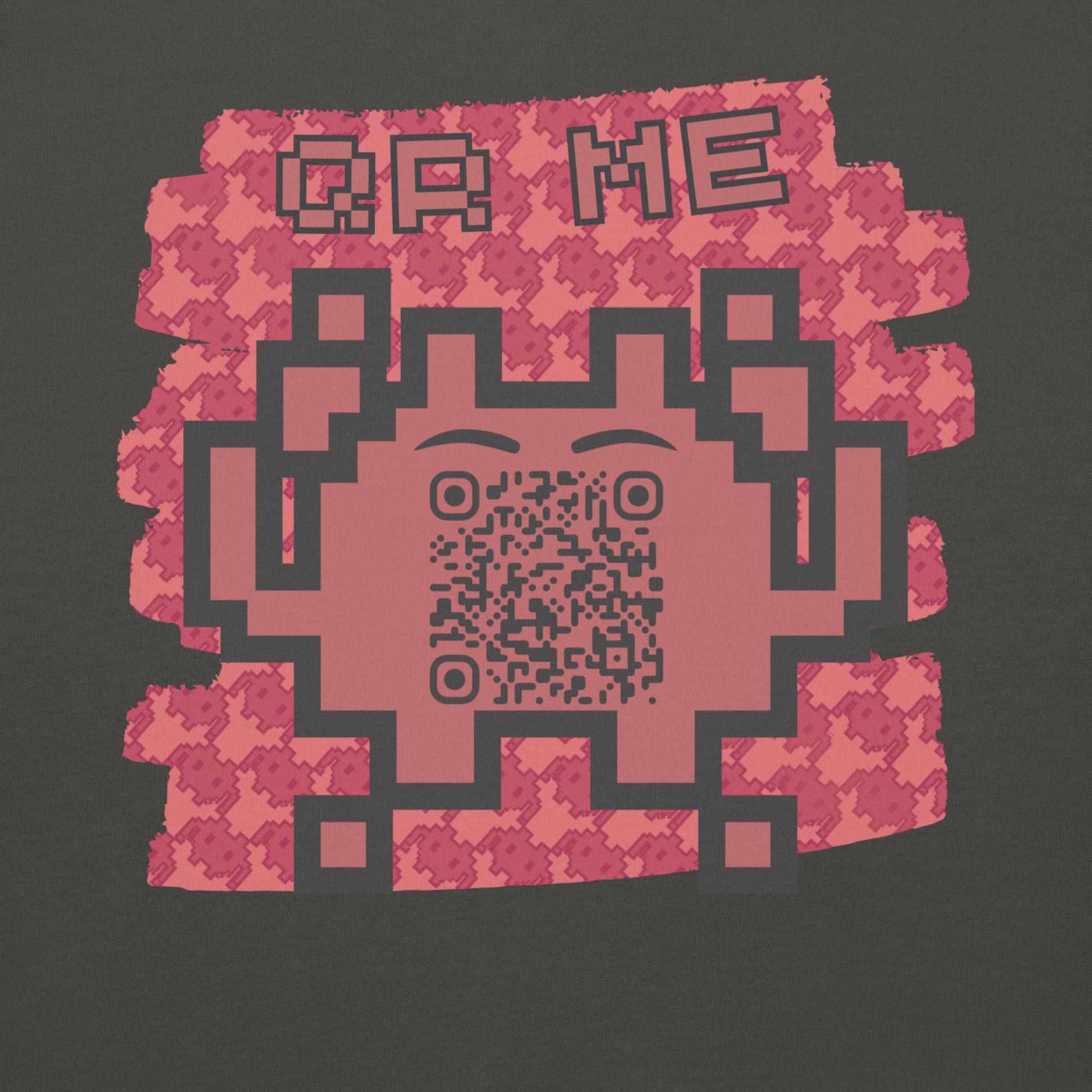 Red Alien Emoji QR Code Hoodie – Gamers...Share Your Stats