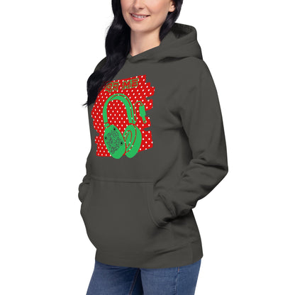 Personalized QR Code Polka Dot Hoodie – Share Your Tunes