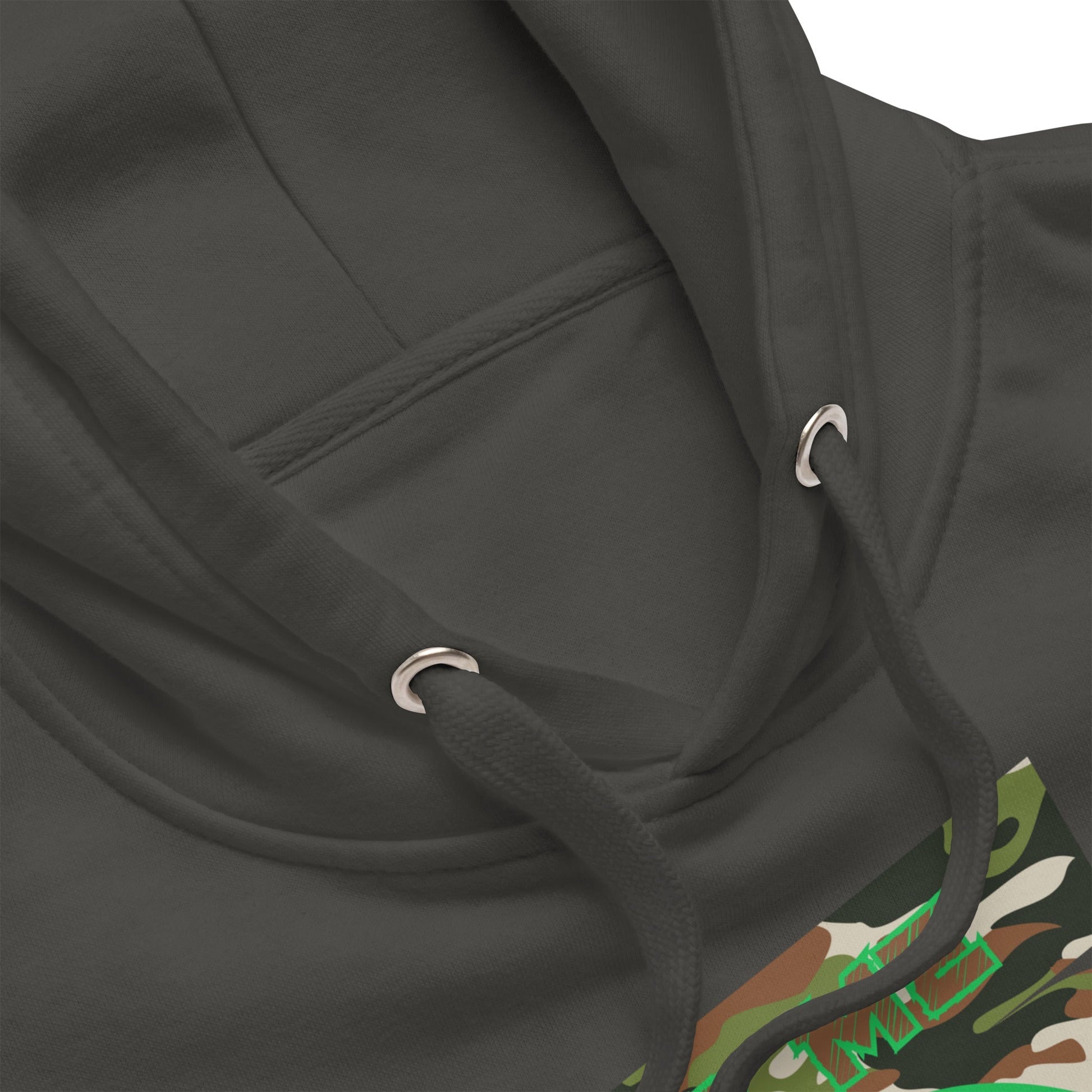 Personalized QR Code Green Camo Hoodie – Blend In, Stand Out